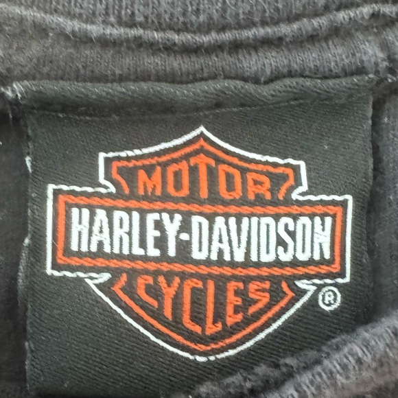 Harley-Davidson Flame Logo Crop Top Louisiana Bravado Y2K Biker Streetwear - Picture 5 of 7